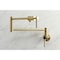 Kingston Brass KS4107DKL Wall Mount Pot Filler, Brushed Brass KS4107DKL - alternate 3